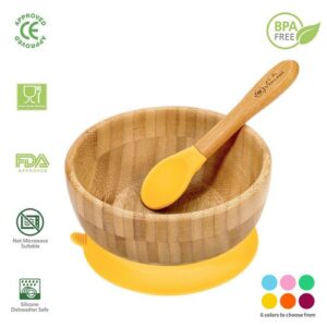 Bamboo Bowl & Spoon Set
