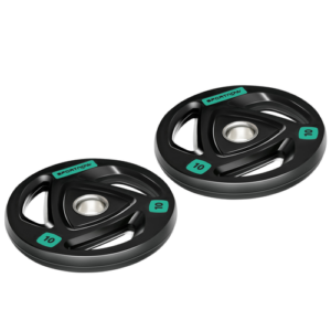 Olympic Tri‑Grip 2×10 kg Weight Plates