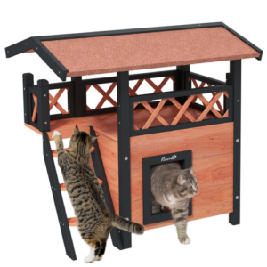 PawHut Outdoor Cat House