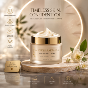 Ageless Radiance Anti-Aging Face Cream 50ml Premium Skincare Moisturizer