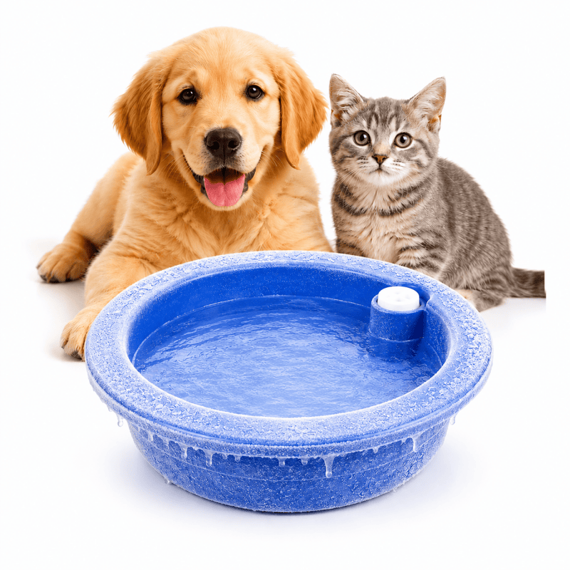 Pet Cooling Water Bowl for Dogs & Cats – Freeze-Activated Hydration Dish