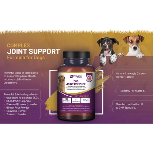 Prowise Dog Joint Support Chewable Tablets – Glucosamine & Chondroitin, 150 Tablets