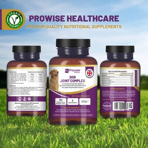 Prowise Dog Joint Support Chewable Tablets – Glucosamine & Chondroitin, 150 Tablets